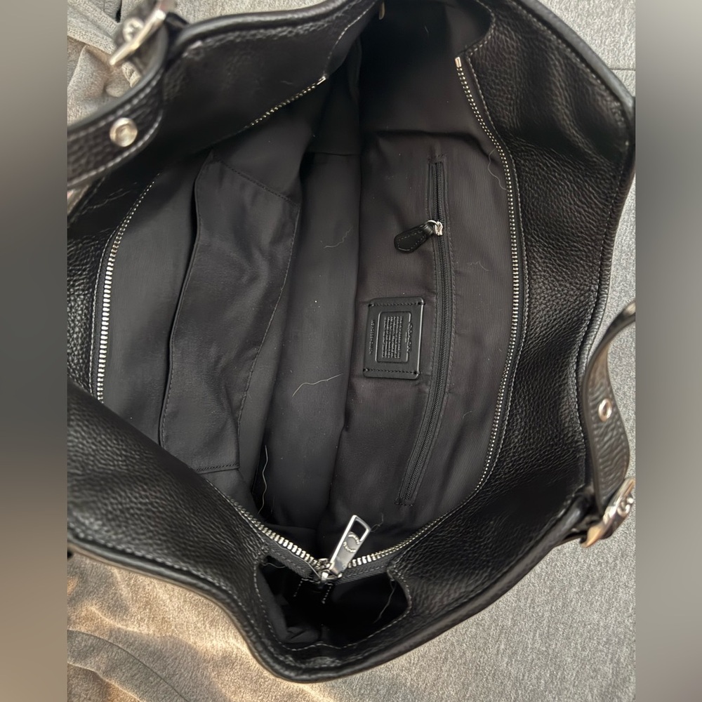 Coach Meadow Shoulder Leather Tote Bag - Picture 9 of 9
